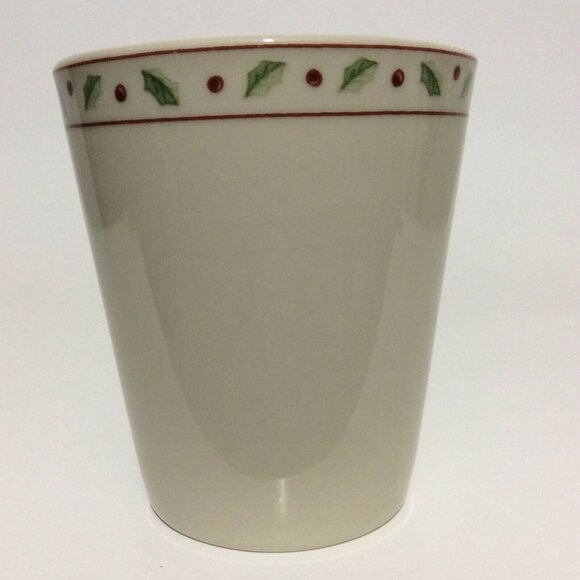 CHRISTMAS merry brite coffee mug cup poinsettia - Picture 5 of 12